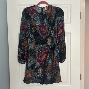 Farm rio sparkle flowers dress xs